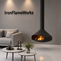 Suspended Wood or Propane, Ethanol Burning Fireplace