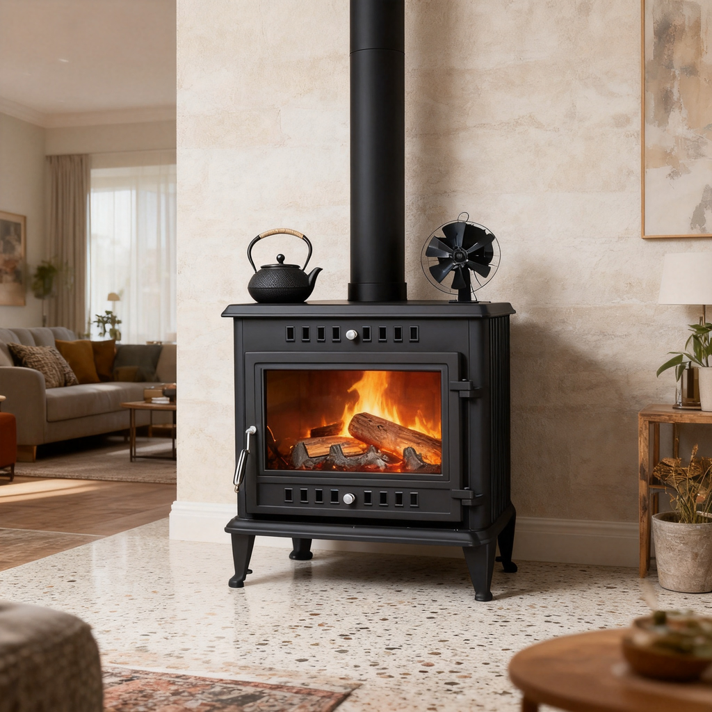 Wood Burning Fireplaces Cast Iron Freestanding Indoor Wood Stove Real Flame Heating