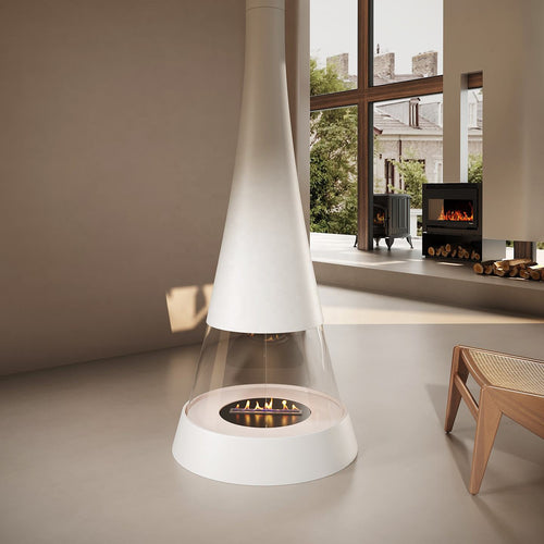 Custom Modern Freestanding Wood-Burning or biofuel Style Leisure Design Homes Villas Interiors