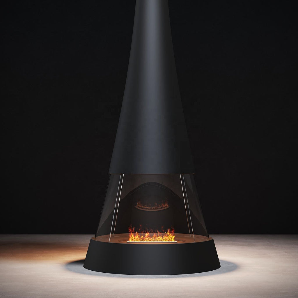 Custom Modern Freestanding Wood-Burning or biofuel Style Leisure Design Homes Villas Interiors